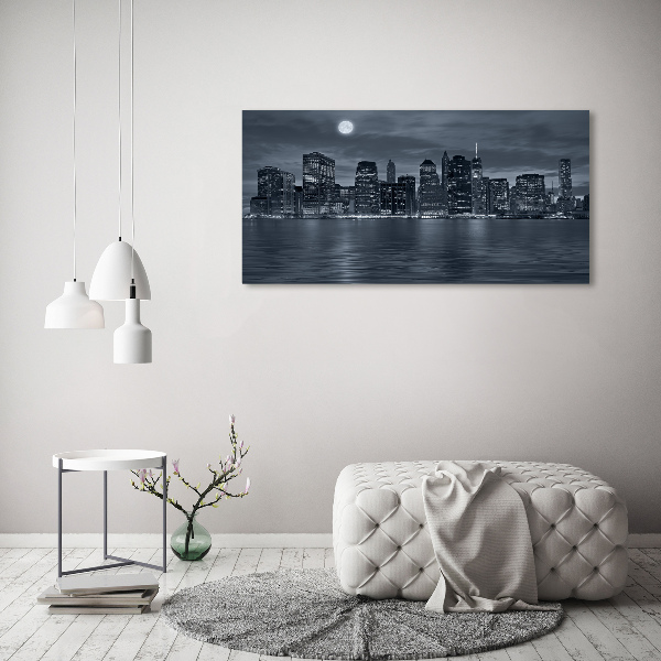 Quadro in vetro New York di notte