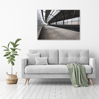 Quadro in verde Strada nel tunnel