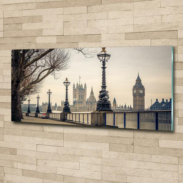 Quadro vetro Londra in autunno