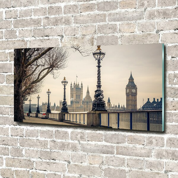 Quadro vetro Londra in autunno