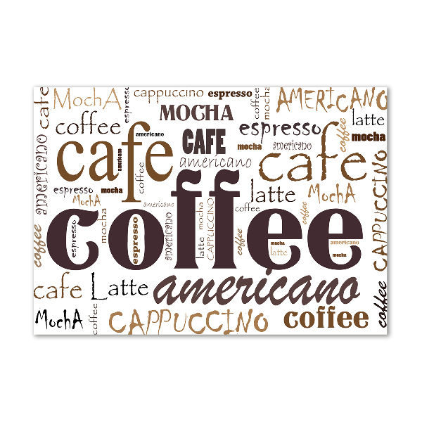 Quadro su vetro Caffè