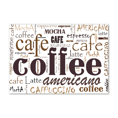Quadro su vetro Caffè