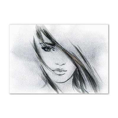 Quadro su vetro Ritratto di una donna