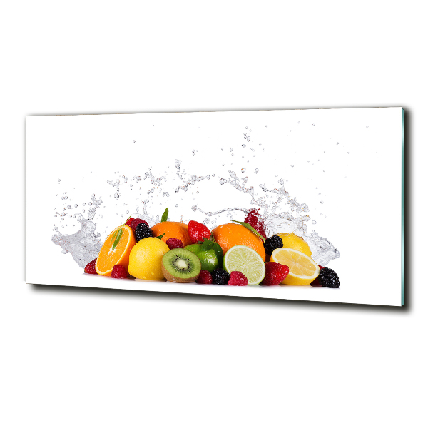 Quadro vetro Frutta e acqua