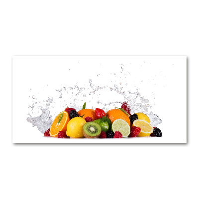 Quadro vetro Frutta e acqua