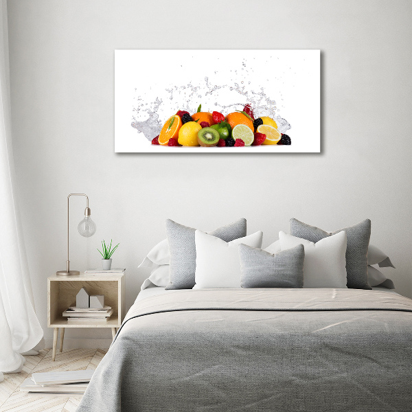 Quadro vetro Frutta e acqua