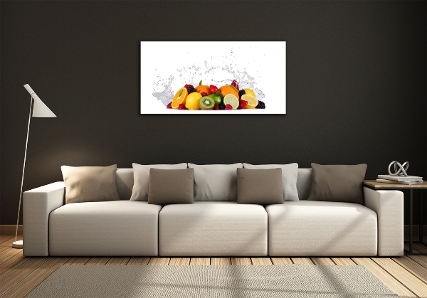 Quadro vetro Frutta e acqua