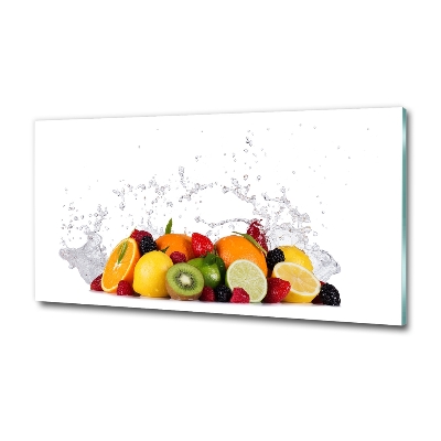 Quadro vetro Frutta e acqua