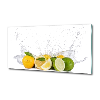 Quadro su vetro Agrumi e acqua