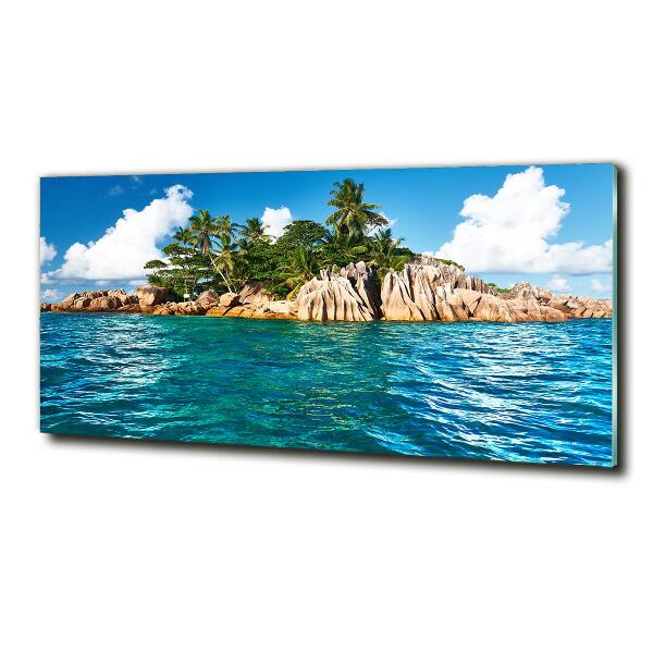 Quadro vetro Isola tropicale