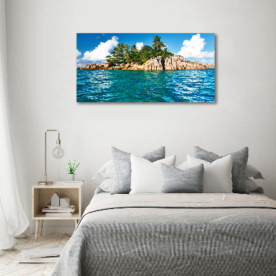Quadro vetro Isola tropicale