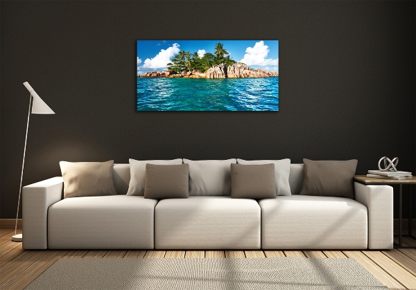 Quadro vetro Isola tropicale