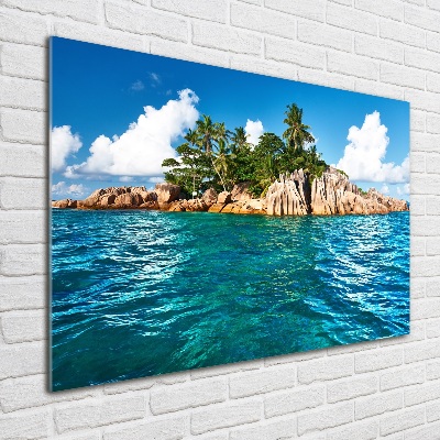Quadro vetro Isola tropicale