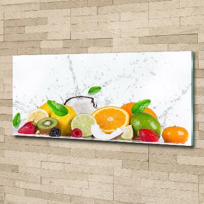 Quadro vetro Frutta e acqua