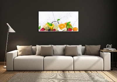 Quadro vetro Frutta e acqua