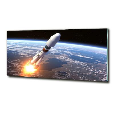 Quadro in verde Razzo spaziale