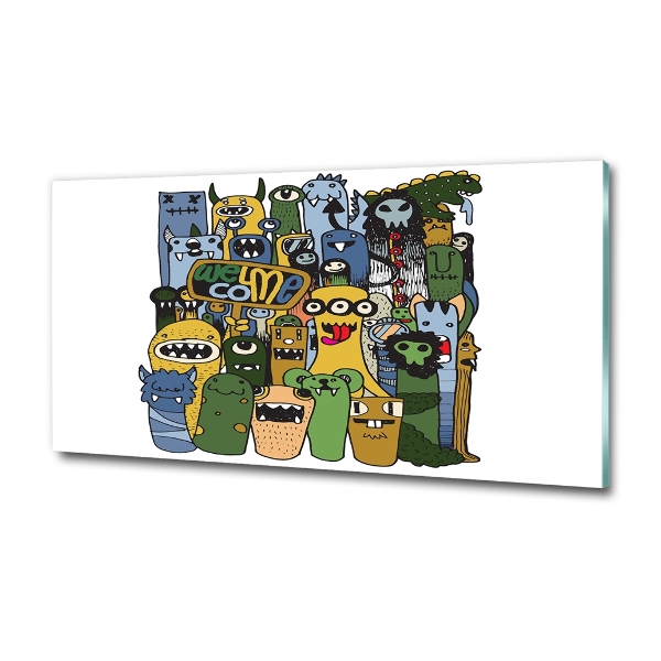 Quadro vetro Mostri pazzi