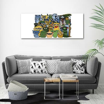 Quadro vetro Mostri pazzi