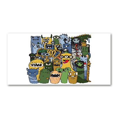 Quadro vetro Mostri pazzi