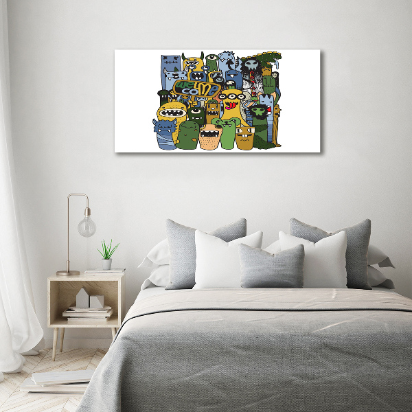 Quadro vetro Mostri pazzi