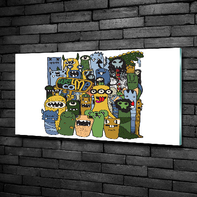 Quadro vetro Mostri pazzi