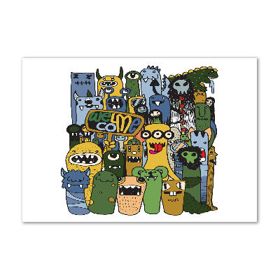 Quadro vetro Mostri pazzi