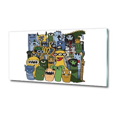 Quadro vetro Mostri pazzi