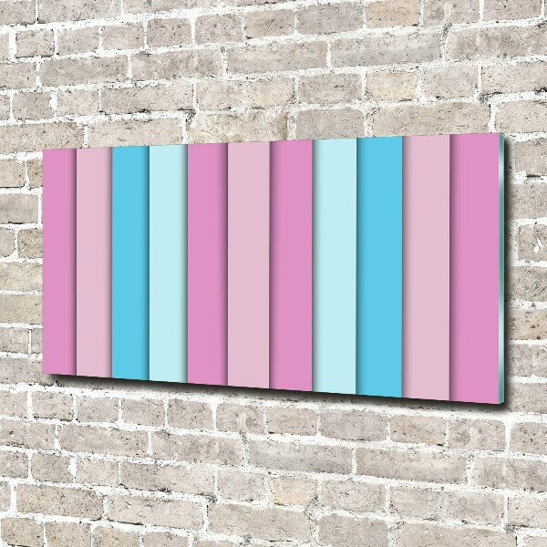 Quadro vetro Strisce colorate