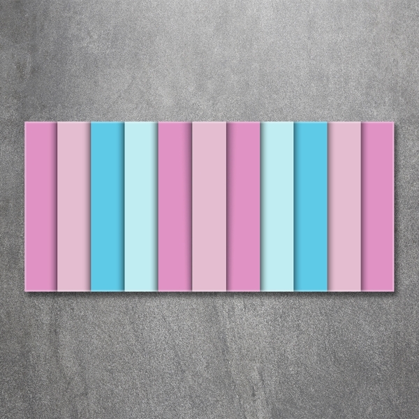 Quadro vetro Strisce colorate