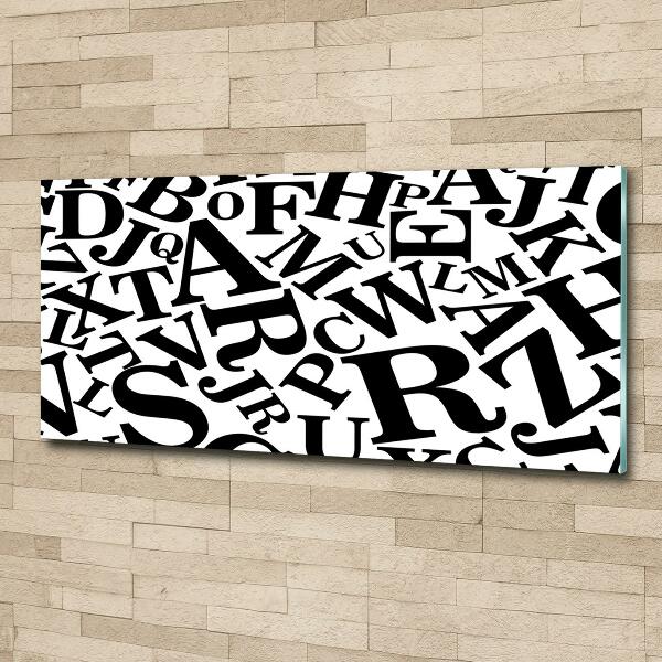 Quadro in verde Alfabeto