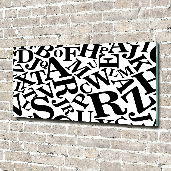 Quadro in verde Alfabeto