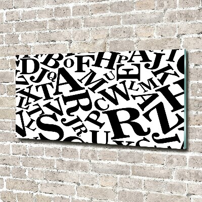 Quadro in verde Alfabeto