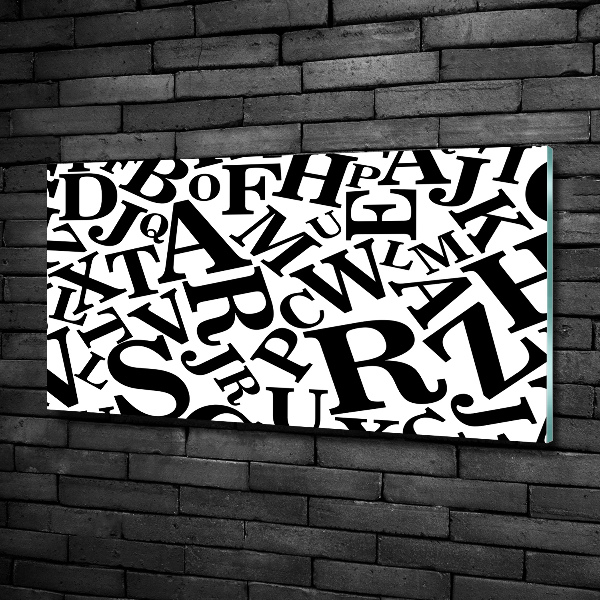 Quadro in verde Alfabeto