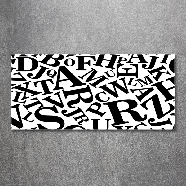 Quadro in verde Alfabeto