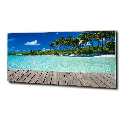 Quadro vetro Spiaggia tropicale