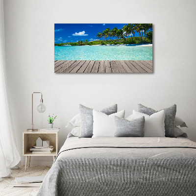 Quadro vetro Spiaggia tropicale