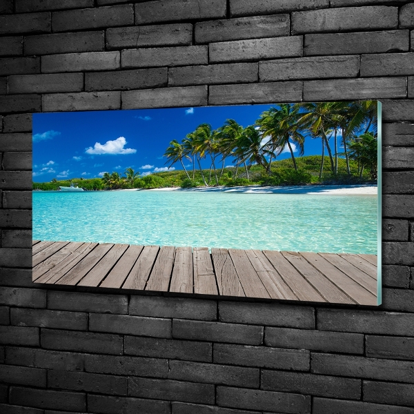 Quadro vetro Spiaggia tropicale