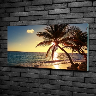 Quadro vetro Spiaggia tropicale