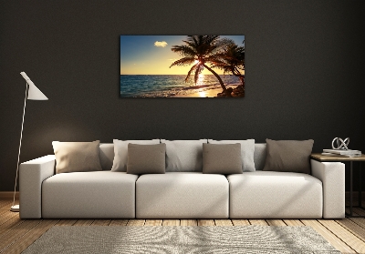 Quadro vetro Spiaggia tropicale