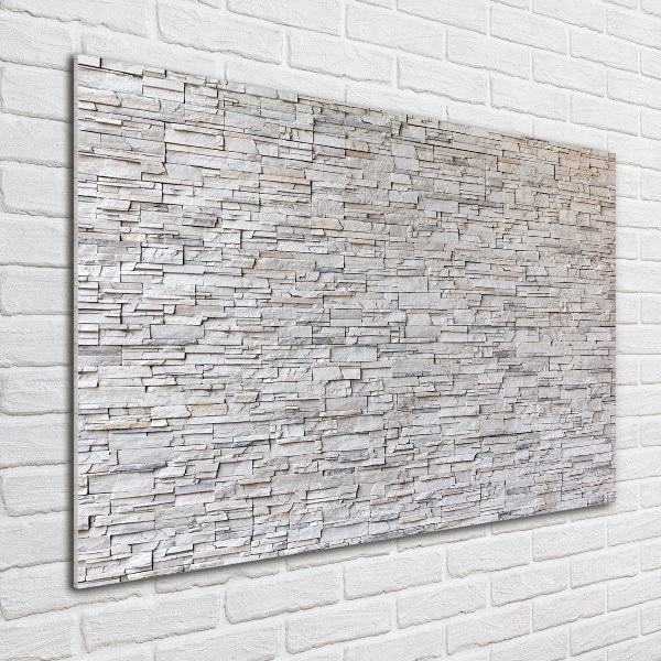 Quadro su vetro Muro di pietra