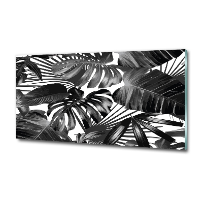 Quadro vetro Foglie tropicali