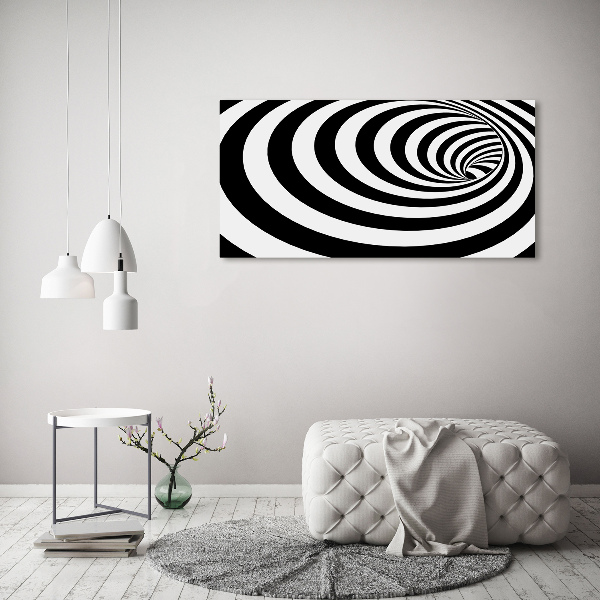 Quadro su vetro Spirale a strisce