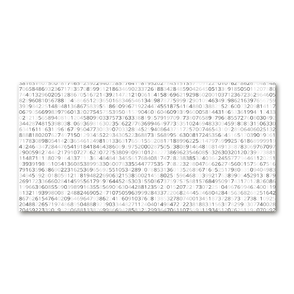 Quadro su vetro Codice binario