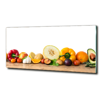 Quadro su vetro Frutta e verdura