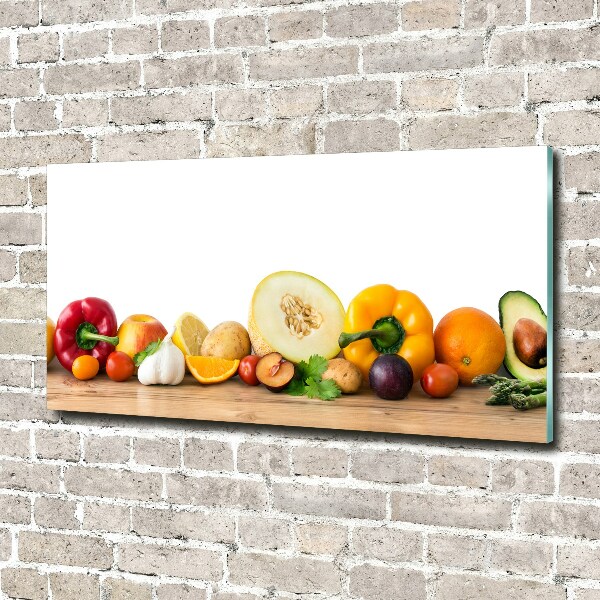 Quadro su vetro Frutta e verdura