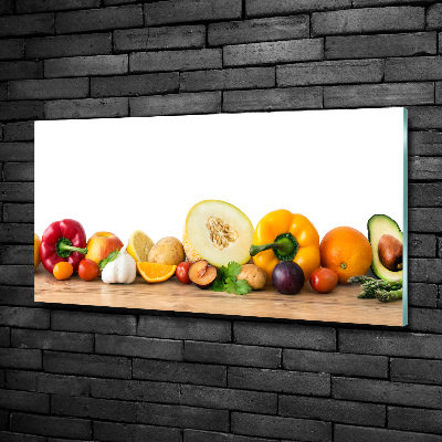 Quadro su vetro Frutta e verdura