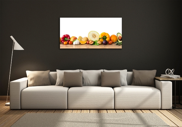 Quadro su vetro Frutta e verdura