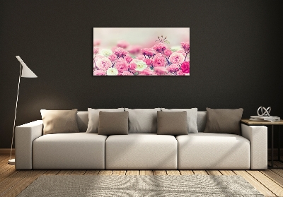 Quadro in vetro Fiori di rosa selvatica