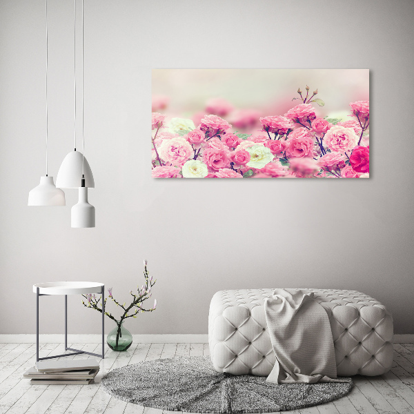 Quadro in vetro Fiori di rosa selvatica