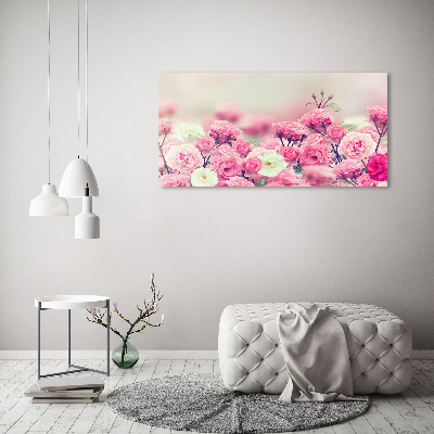 Quadro in vetro Fiori di rosa selvatica